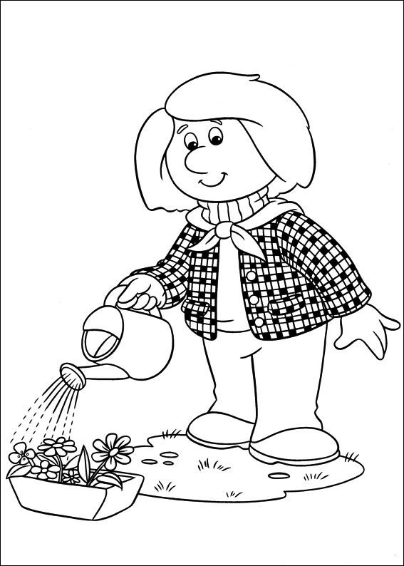 Plansa de colorat cu Postasul Pieter 1 1